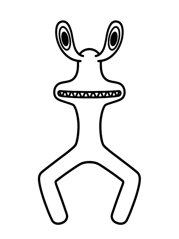 Pink de Rainbow Friends Desenho para Colorir Pink de Rainbow Friends Desenho para Colorir