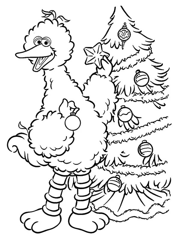 Pino decora a árvore de Natal Desenho para Colorir Pino decora a árvore de Natal Desenho para Colorir