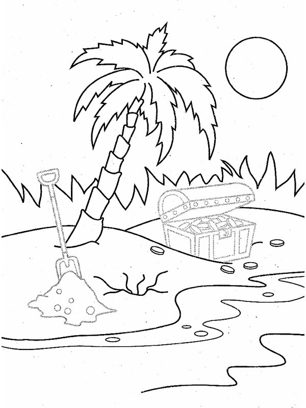 Ilha pirata Desenho para Colorir Ilha pirata Desenho para Colorir