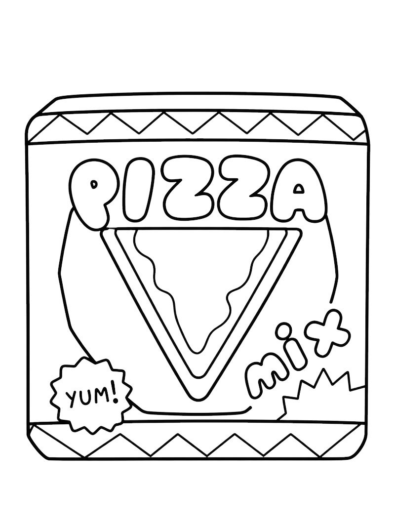 Pizza (Toca Boca) Desenho para Colorir