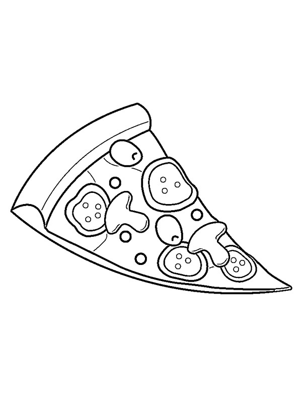 Fatia de pizza Desenho para Colorir Fatia de pizza Desenho para Colorir