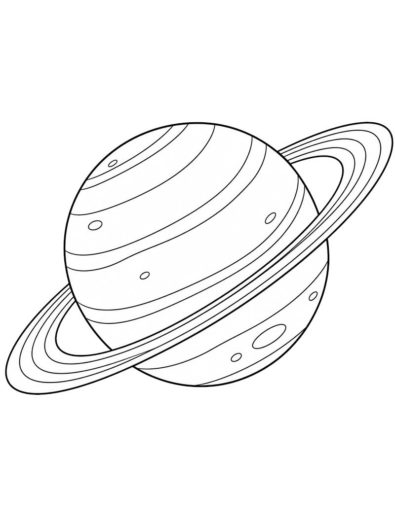 Urano (planeta) Desenho para Colorir