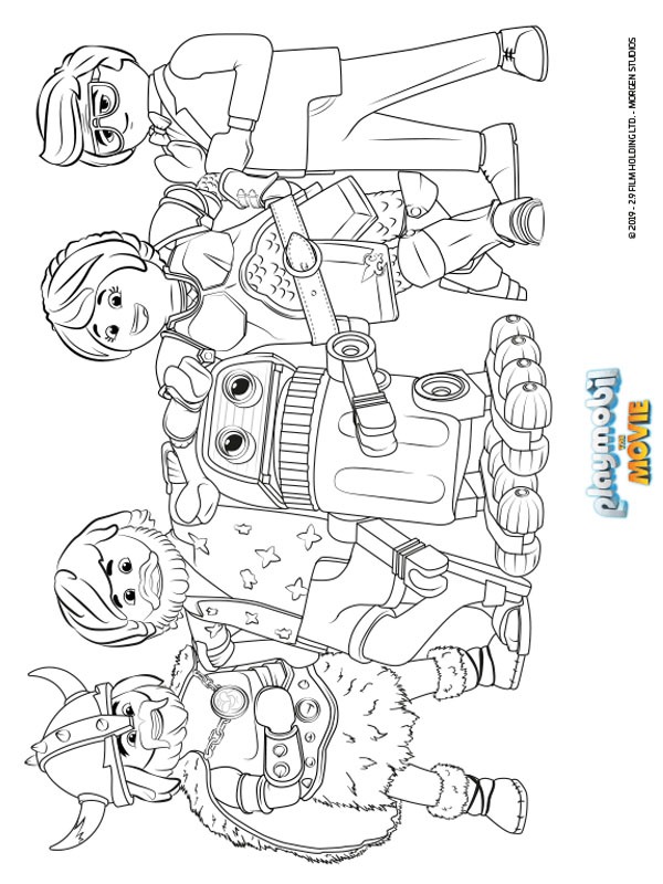 Playmobil The Movie Desenho para Colorir Playmobil The Movie Desenho para Colorir