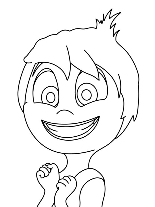 Alegria (Divertida Mente) Desenho para Colorir Alegria (Divertida Mente) Desenho para Colorir