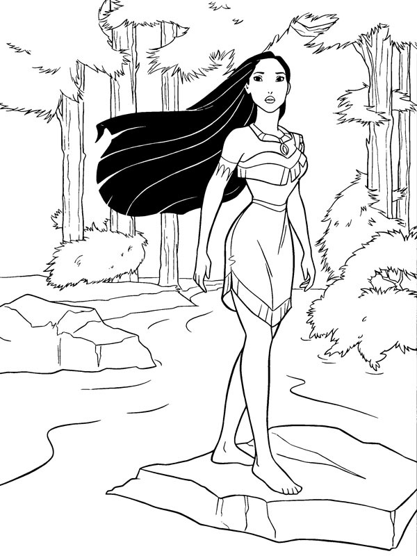 Pocahontas Desenho para Colorir Pocahontas Desenho para Colorir