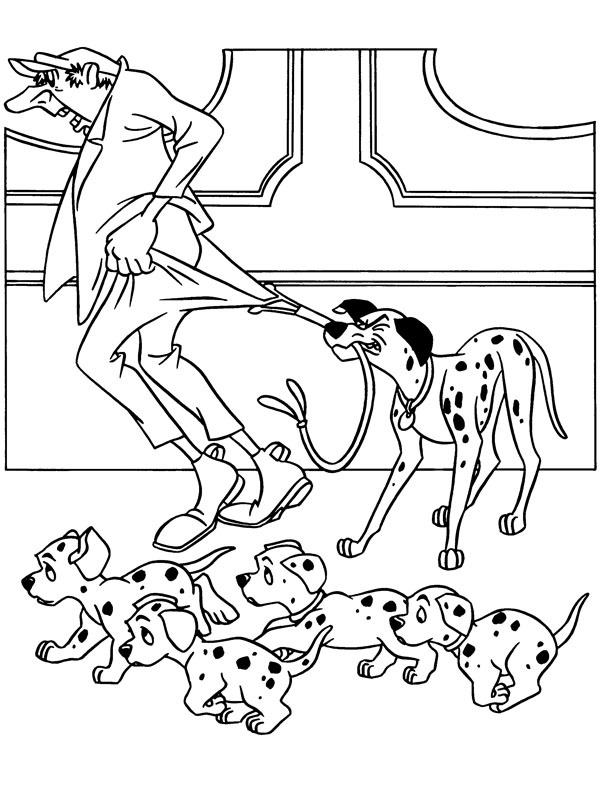 Pongo agarrou Jasper Badun Desenho para Colorir Pongo agarrou Jasper Badun Desenho para Colorir