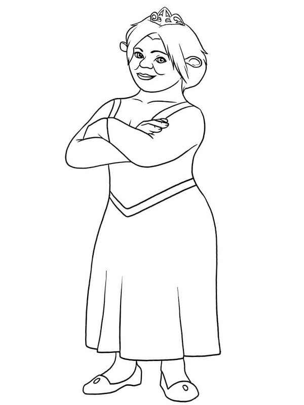 Princesa Fiona Desenho para Colorir Princesa Fiona Desenho para Colorir