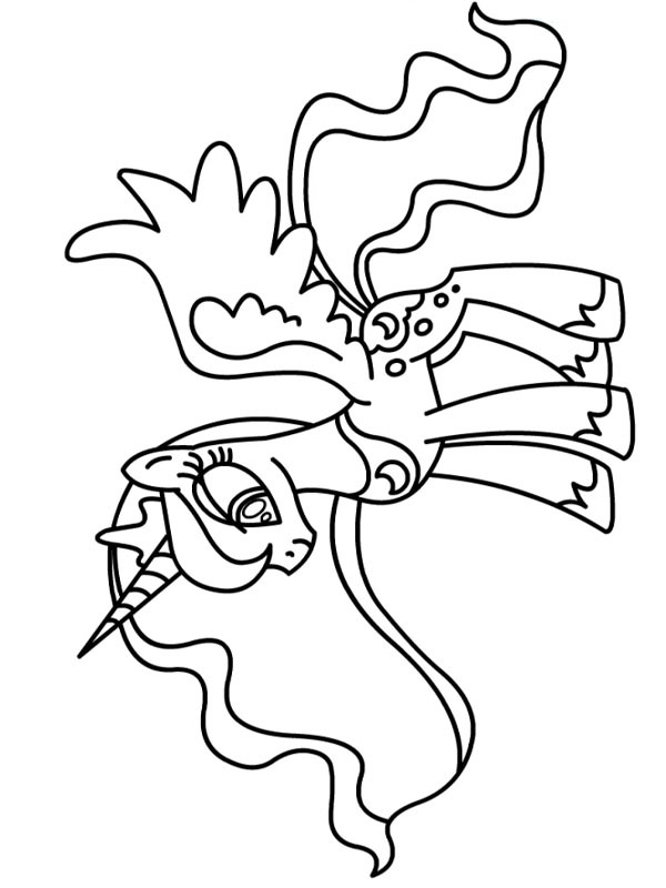 Princesa Luna Desenho para Colorir Princesa Luna Desenho para Colorir
