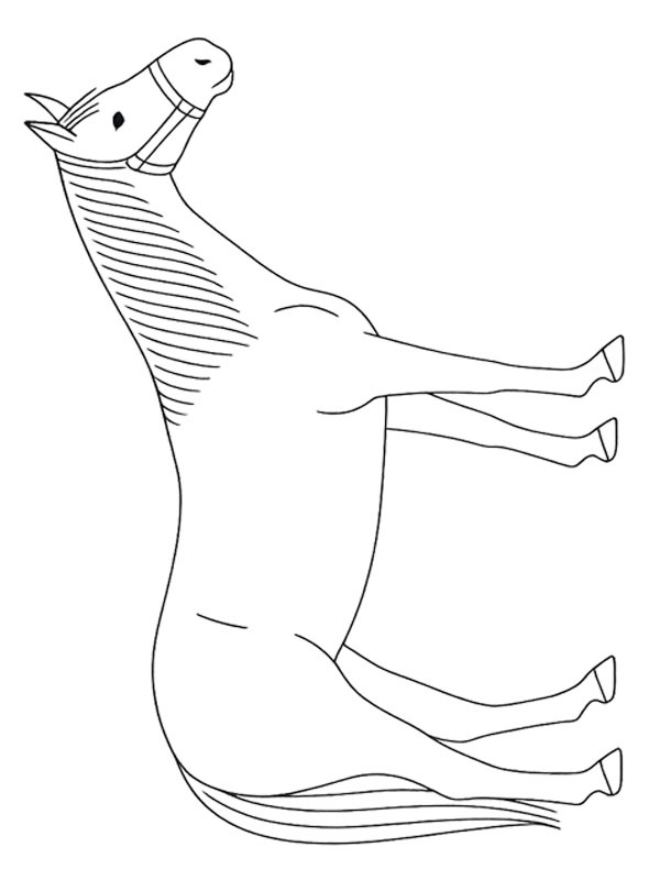 Quarto de Milha Desenho para Colorir Quarto de Milha Desenho para Colorir