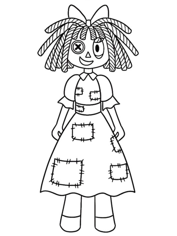 Ragatha O Incrível Circo Digital Desenho para Colorir Ragatha O Incrível Circo Digital Desenho para Colorir