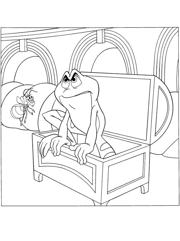 Ray ajuda Naveen a escapar Desenho para Colorir Ray ajuda Naveen a escapar Desenho para Colorir