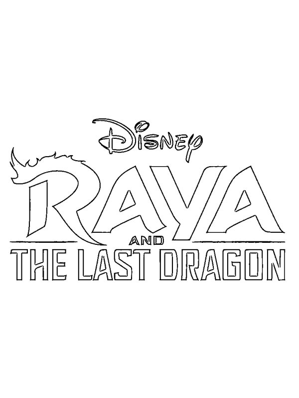 Logotipo Raya e o Último Dragão Desenho para Colorir Logotipo Raya e o Último Dragão Desenho para Colorir