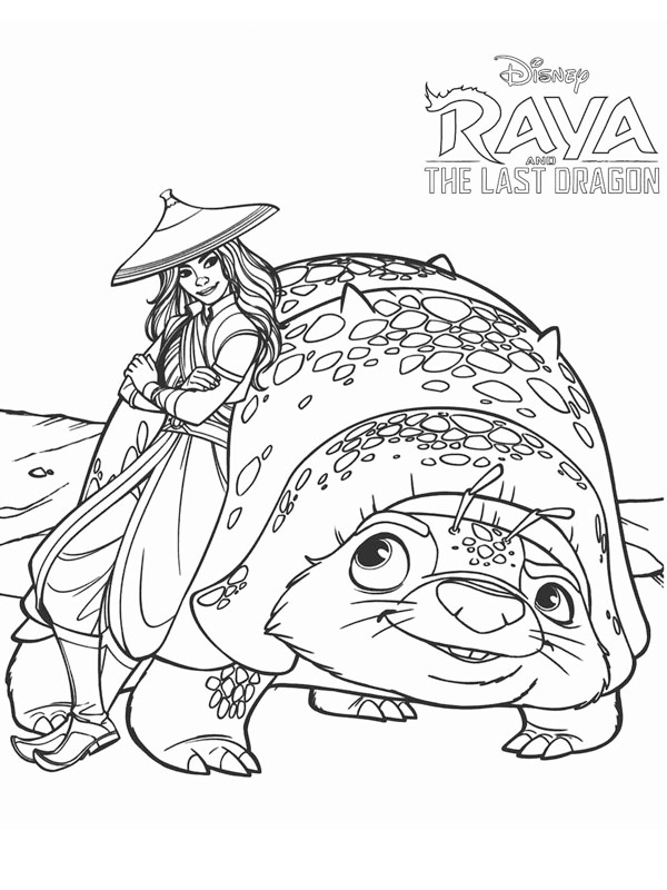 Raya e Tuk Tuk Desenho para Colorir Raya e Tuk Tuk Desenho para Colorir