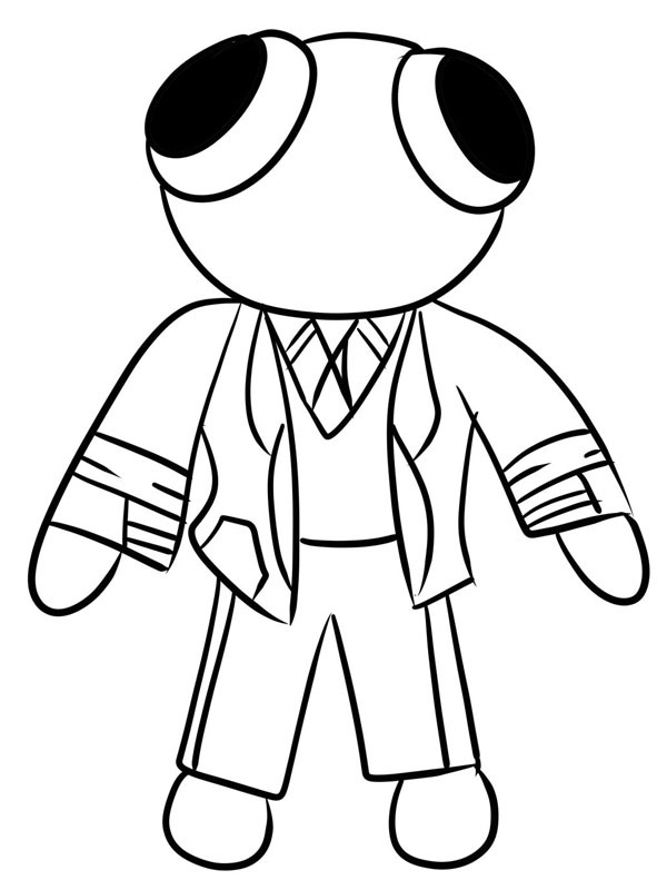 Red (Rainbow Friends) Desenho para Colorir Red (Rainbow Friends) Desenho para Colorir