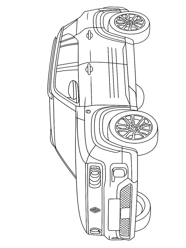 Renault 4 E-Tech electric Desenho para Colorir Renault 4 E-Tech electric Desenho para Colorir