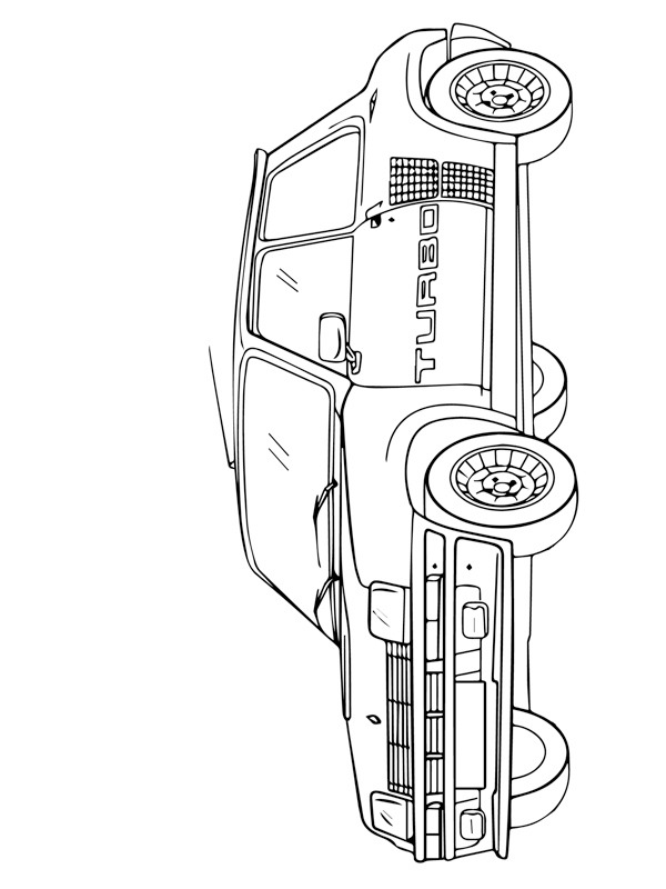 Renault 5 turbo Desenho para Colorir Renault 5 turbo Desenho para Colorir