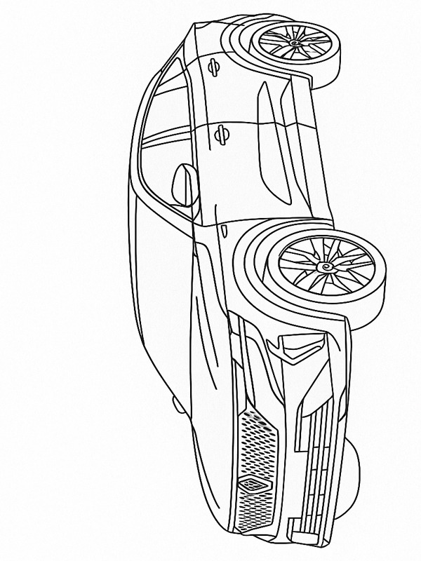 Renault Rafale E-Tech Desenho para Colorir Renault Rafale E-Tech Desenho para Colorir