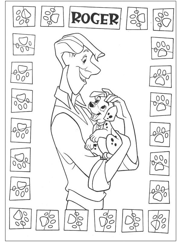 Roger Radcliffe (101 Dálmatas) Desenho para Colorir Roger Radcliffe (101 Dálmatas) Desenho para Colorir