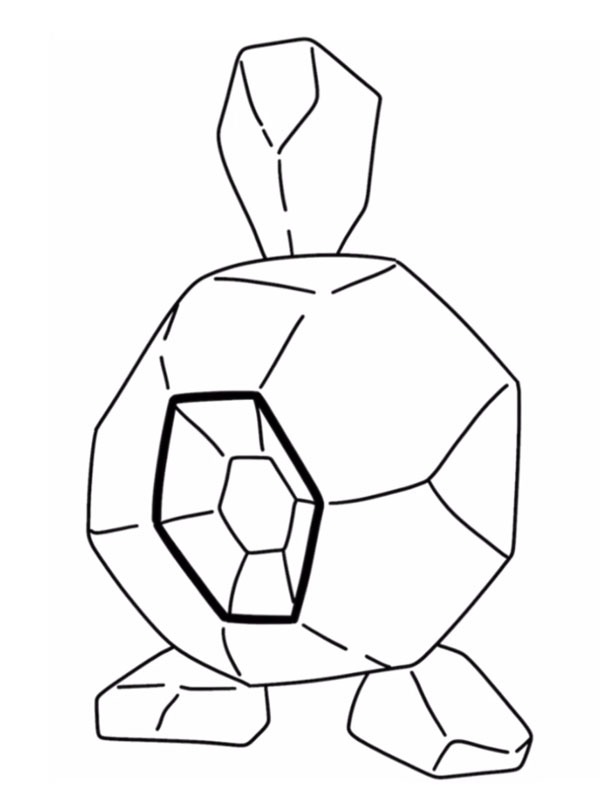 Roggenrola (Pokémon) Desenho para Colorir Roggenrola (Pokémon) Desenho para Colorir