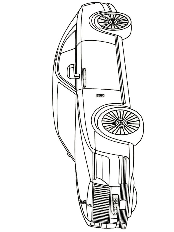 Rolls-Royce Spectre Desenho para Colorir Rolls-Royce Spectre Desenho para Colorir