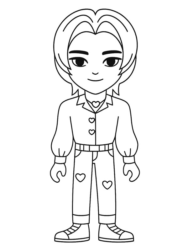 Romance Saja Boys Desenho para Colorir Romance Saja Boys Desenho para Colorir