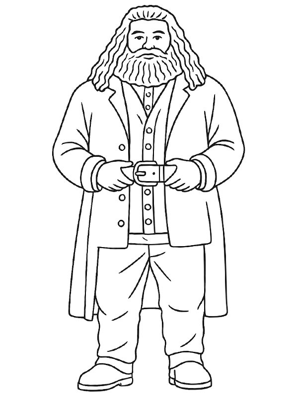 Rubeus Hagrid (Harry Potter) Desenho para Colorir Rubeus Hagrid (Harry Potter) Desenho para Colorir