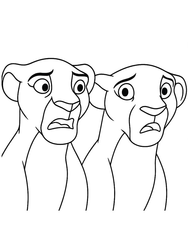 Sarabi e Sarafina Desenho para Colorir Sarabi e Sarafina Desenho para Colorir