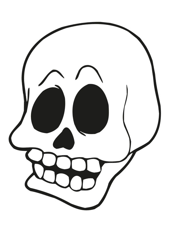 Caveira de Halloween Desenho para Colorir Caveira de Halloween Desenho para Colorir