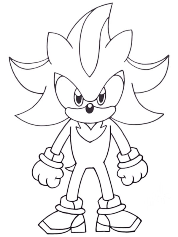 Shadow the Hedgehog Desenho para Colorir Shadow the Hedgehog Desenho para Colorir