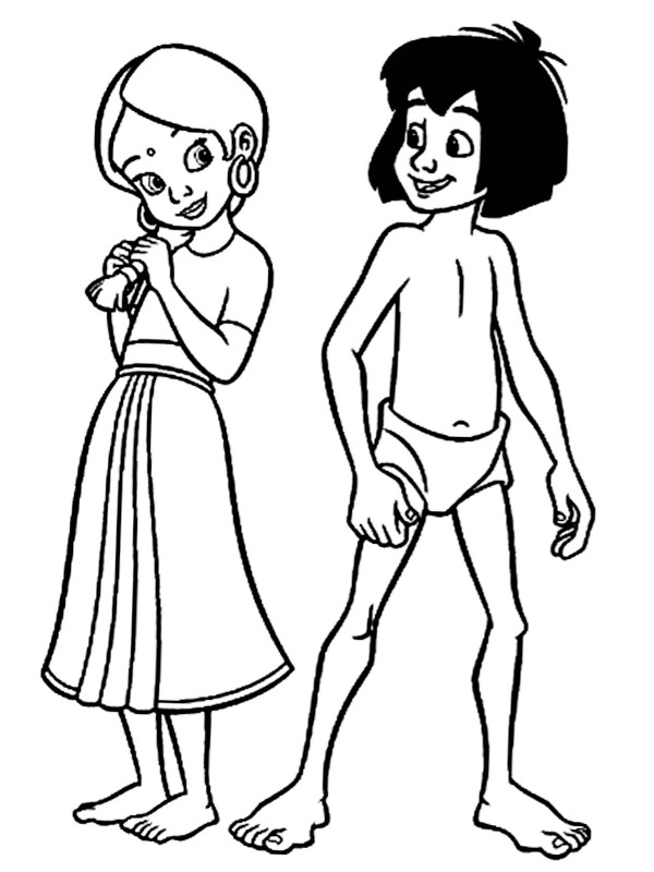 Shanti e Mogli Desenho para Colorir Shanti e Mogli Desenho para Colorir
