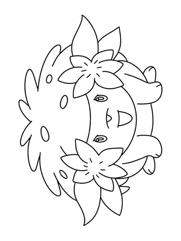 Shaymin (Pokémon) Desenho para Colorir Shaymin (Pokémon) Desenho para Colorir