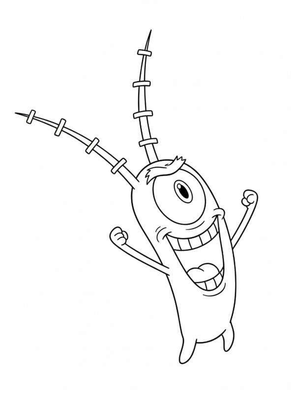 Sheldon J. Plankton Desenho para Colorir Sheldon J. Plankton Desenho para Colorir