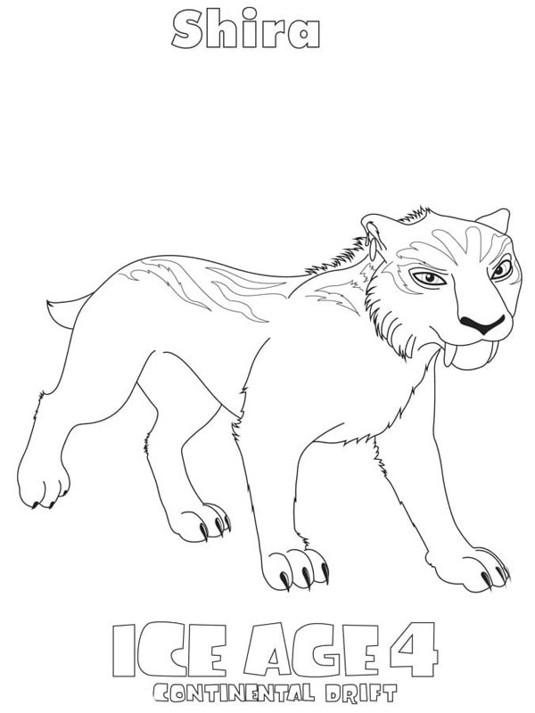 Shira – A Era do Gelo: Deriva Continental Desenho para Colorir Shira – A Era do Gelo: Deriva Continental Desenho para Colorir
