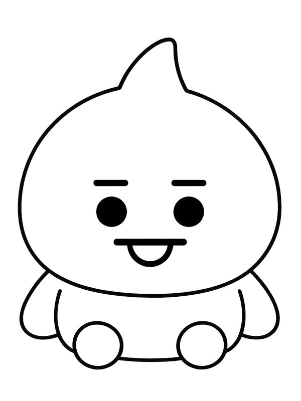 Shooky (BT21) Desenho para Colorir Shooky (BT21) Desenho para Colorir