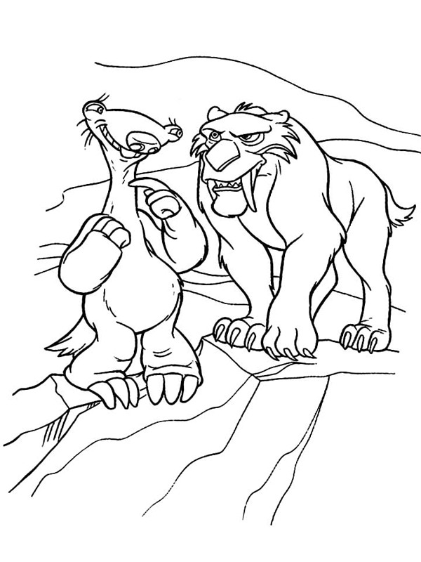 Sid e Diego Desenho para Colorir Sid e Diego Desenho para Colorir