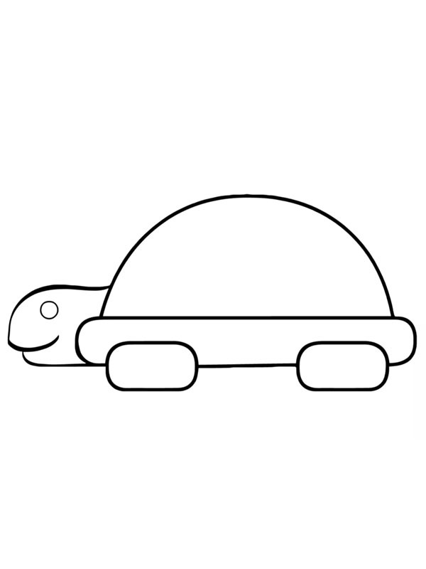 Tartaruga simples Desenho para Colorir Tartaruga simples Desenho para Colorir