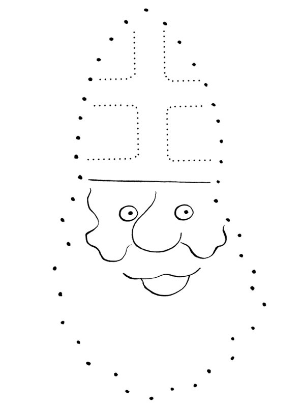Ligue os pontos do Papai Noel Desenho para Colorir Ligue os pontos do Papai Noel Desenho para Colorir