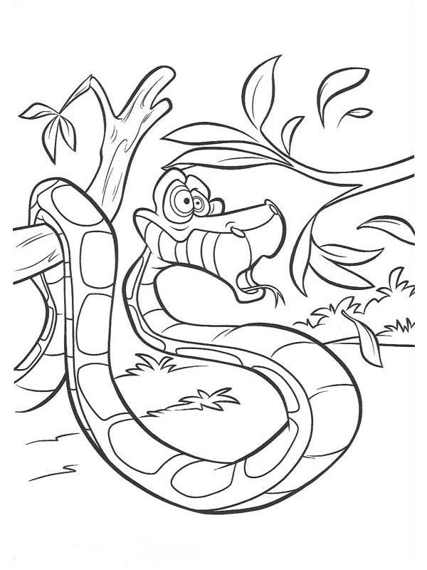 Cobra Kaa Desenho para Colorir Cobra Kaa Desenho para Colorir