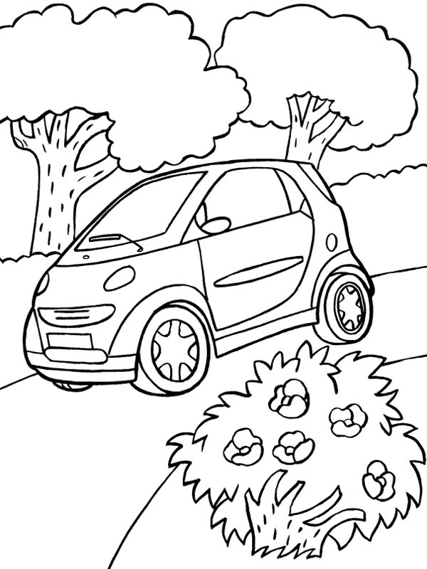 Smart Fortwo Desenho para Colorir Smart Fortwo Desenho para Colorir