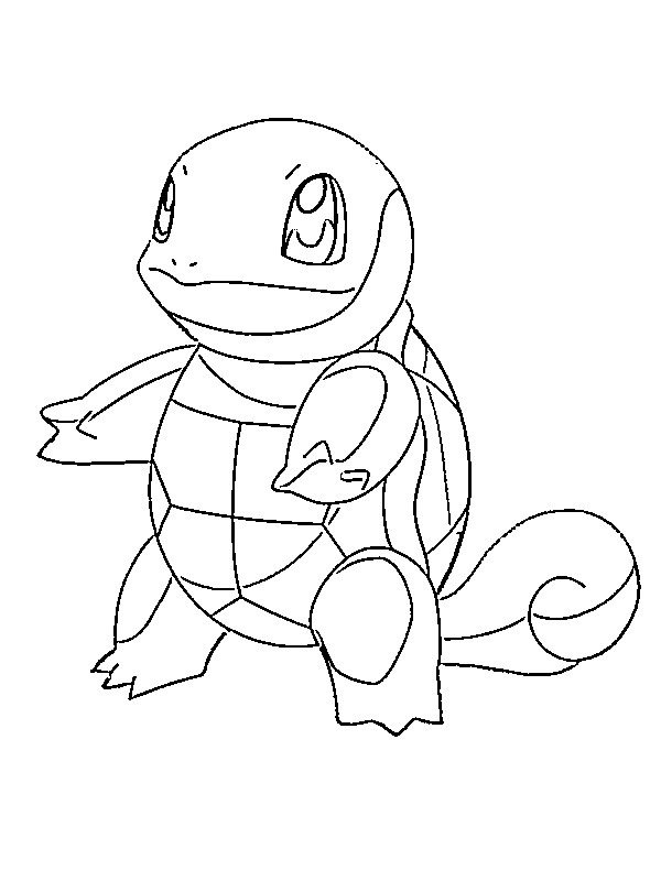 Squirtle (Pokémon) Desenho para Colorir Squirtle (Pokémon) Desenho para Colorir