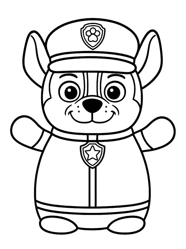 Squishmallows Chase (Patrulha Canina) Desenho para Colorir Squishmallows Chase (Patrulha Canina) Desenho para Colorir