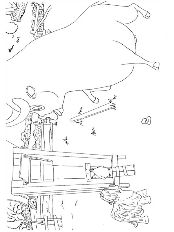 Touro Ferdinando Desenho para Colorir Touro Ferdinando Desenho para Colorir