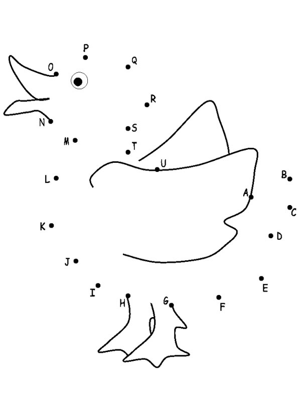 Ligue os pontos do pato Desenho para Colorir Ligue os pontos do pato Desenho para Colorir