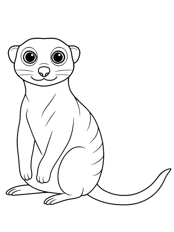 Suricata Desenho para Colorir Suricata Desenho para Colorir