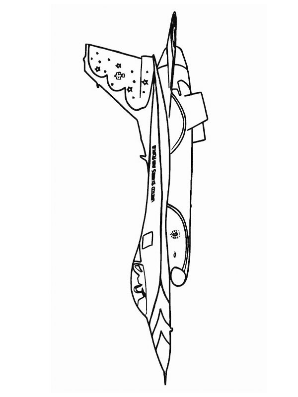 Avião de caça Desenho para Colorir Avião de caça Desenho para Colorir