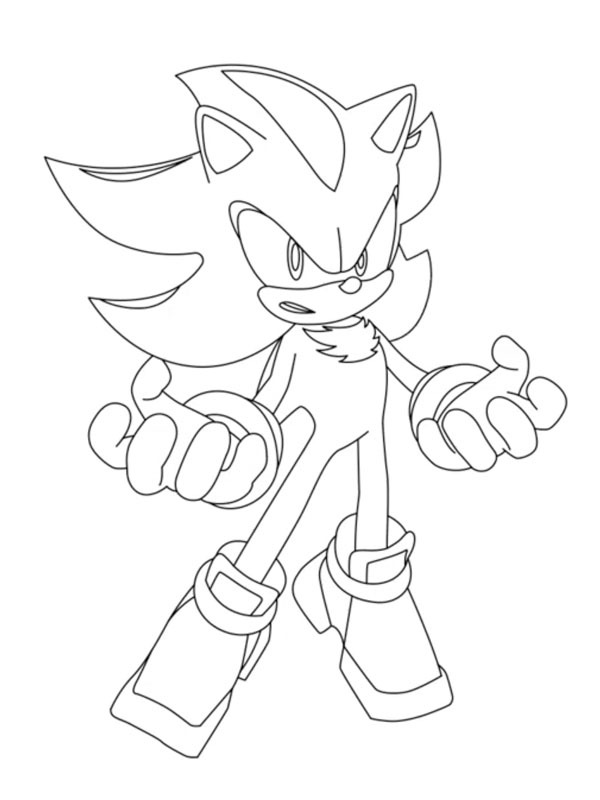 Super Shadow Desenho para Colorir Super Shadow Desenho para Colorir