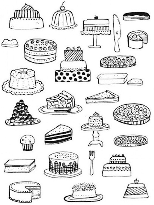 Tortinha Desenho para Colorir Tortinha Desenho para Colorir