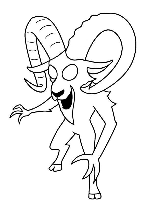 O Carneiro (99 Noites na Floresta) Desenho para Colorir O Carneiro (99 Noites na Floresta) Desenho para Colorir
