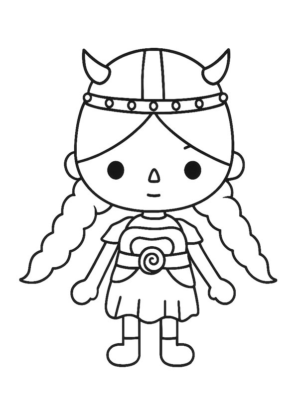 Toca Boca Lindsey Desenho para Colorir