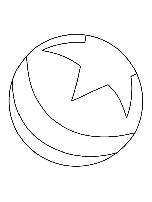 Bola Pixar Desenho para Colorir
